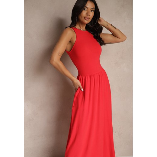 Sukienka Renee casual maxi rozkloszowana 