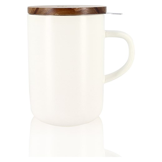 Ogo Living Kubek &quot;Juliet&quot; w kolorze białym do herbaty - 475 ml ze sklepu Limango Polska w kategorii Dzbanki i zaparzacze - zdjęcie 183830879