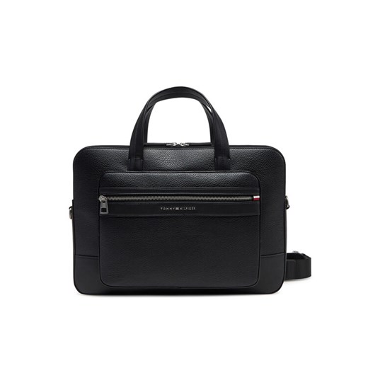 Torba na laptopa Tommy Hilfiger Th Central Computer Bag AM0AM13203 Czarny ze sklepu eobuwie.pl w kategorii Torby na laptopa - zdjęcie 183832246