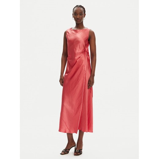 PINKO Sukienka koktajlowa Amico 105011 A2BU Koralowy Regular Fit ze sklepu MODIVO w kategorii Sukienki - zdjęcie 183833165