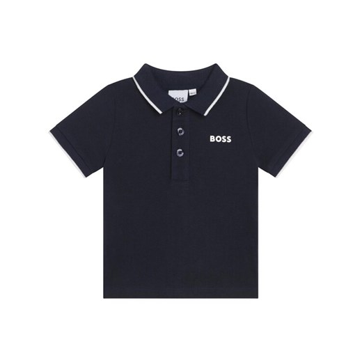 Boss Polo J05P13 M Granatowy Regular Fit ze sklepu MODIVO w kategorii Koszulki niemowlęce - zdjęcie 183833196