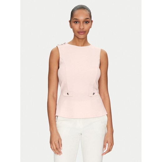 Guess Bluzka W5GP54 KCBO2 Różowy Regular Fit ze sklepu MODIVO w kategorii Bluzki damskie - zdjęcie 183833266