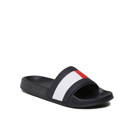 Tommy Hilfiger Klapki Rubber Th Flag Pool Slide FM0FM04236 Granatowy Tommy Hilfiger 41 MODIVO