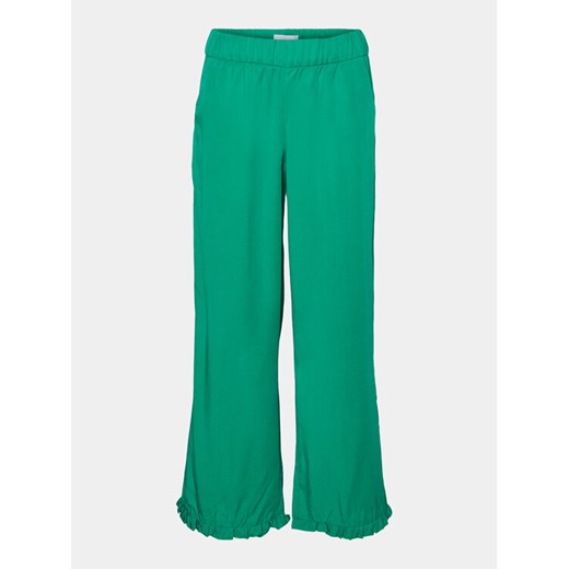 Vero Moda Girl Spodnie materiałowe 10283853 Zielony Wide Leg ze sklepu MODIVO w kategorii Spodnie dziewczęce - zdjęcie 183833305