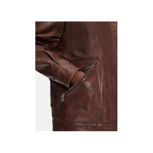 Pinko kurtka damska bez kaptura krótka skórzana 