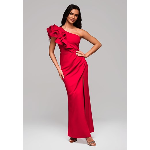 Sukienka wieczorowa LA-OM-DLR005 Regular Fit czerwony Larica L ombre