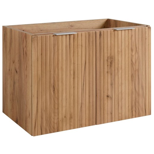 Szafka łazienkowa dwudrzwiowa 80 cm dąb craft złoty R9-C85 ze sklepu Edinos.pl w kategorii Szafki i regały łazienkowe - zdjęcie 183836677