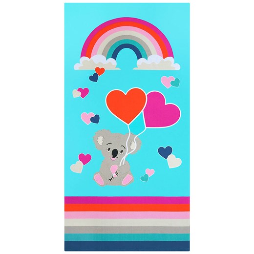 Le Comptoir de la Plage Ręcznik plażowy &quot;Koala&quot; w kolorze turkusowym ze wzorem - 140 x 70 cm ze sklepu Limango Polska w kategorii Ręczniki - zdjęcie 183837587
