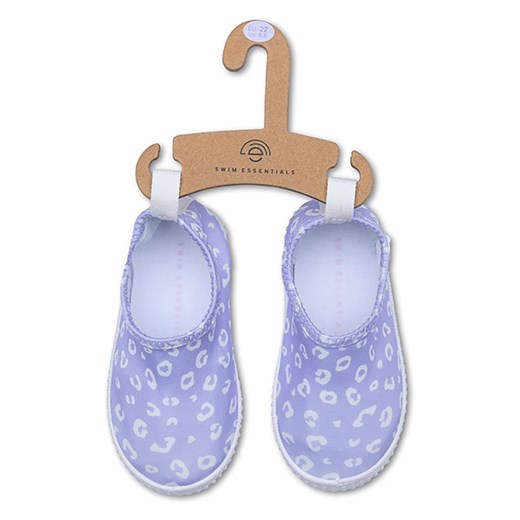 Swim Essentials Buty kąpielowe &quot;Lila Leopard&quot; w kolorze fioletowym Swim Essentials 19 wyprzedaż Limango Polska