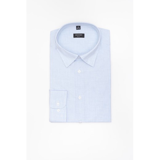KOSZULA COVIVA 3281D DŁUGI RĘKAW SLIM FIT BŁĘKITNA Z BAWEŁNY ze sklepu Recman w kategorii Koszule męskie - zdjęcie 183839385
