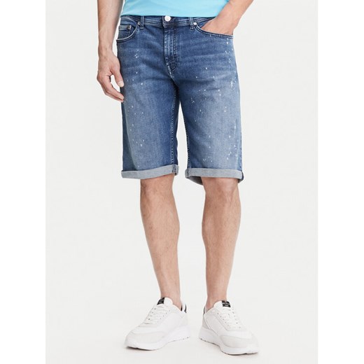 KARL LAGERFELD Szorty jeansowe 265820 552832 Granatowy Regular Fit ze sklepu MODIVO w kategorii Spodenki męskie - zdjęcie 183840798
