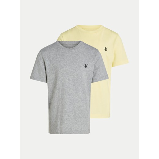 Calvin Klein Jeans Komplet 2 t-shirtów Monogram IB0IB01093 Kolorowy Regular Fit ze sklepu MODIVO w kategorii T-shirty chłopięce - zdjęcie 183840876