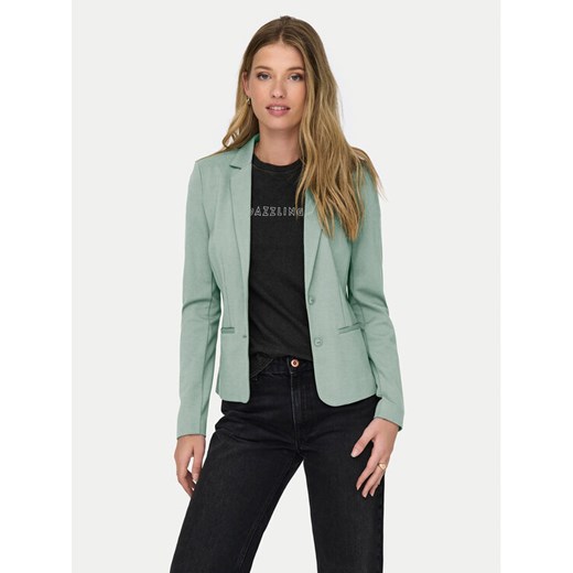 ONLY Marynarka Poptrash 15153144 Zielony Regular Fit ze sklepu MODIVO w kategorii Marynarki damskie - zdjęcie 183840905