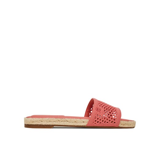 Tommy Hilfiger Espadryle Knit Mesh Espadrille Flat Sandal FW0FW08744 Koralowy ze sklepu MODIVO w kategorii Espadryle damskie - zdjęcie 183842077