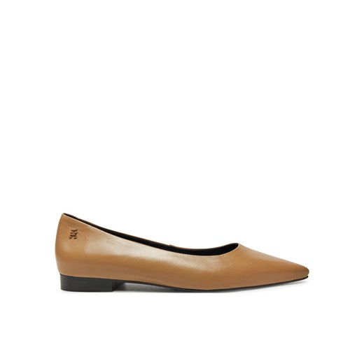 Tommy Hilfiger Baleriny Th Pointy Ballerina FW0FW08291 Khaki ze sklepu MODIVO w kategorii Balerinki - zdjęcie 183842086