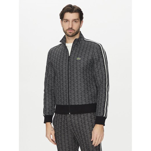 Lacoste Bluza SH1368 Szary Regular Fit ze sklepu MODIVO w kategorii Bluzy męskie - zdjęcie 183842107