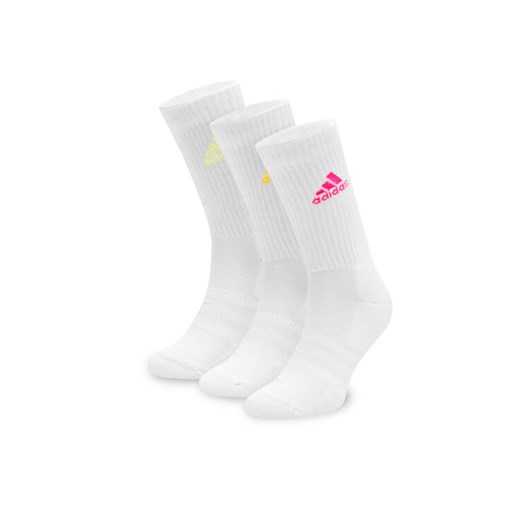 adidas Zestaw 3 par wysokich skarpet unisex IP2635 3-PACK Biały 40_42 MODIVO