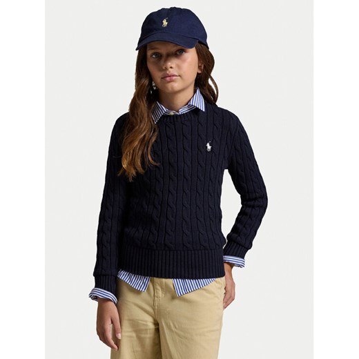 Polo Ralph Lauren Sweter 313901316009 Granatowy Regular Fit ze sklepu MODIVO w kategorii Swetry dziewczęce - zdjęcie 183842246