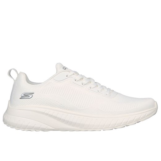 Buty męskie Skechers Bobs Squad Chaos Prism Bold 118000OFWT - białe ze sklepu streetstyle24.pl w kategorii Buty sportowe męskie - zdjęcie 183843446