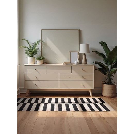 Hanse Home Wełniany dywan "Donna" w kolorze czarno-białym Hanse Home 160x230 cm Limango Polska okazja