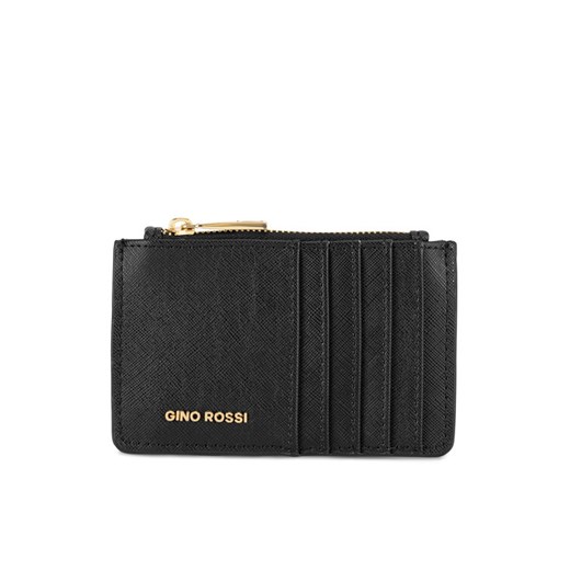 Etui na karty kredytowe GINO ROSSI QYL0022 Czarny ze sklepu eobuwie.pl w kategorii Portfele damskie - zdjęcie 183843695