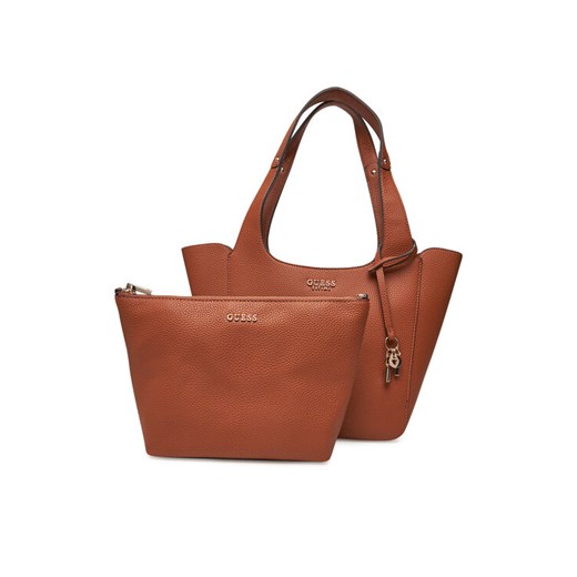 Torebka Guess Calista HWBG73 34220 Brązowy ze sklepu eobuwie.pl w kategorii Torby Shopper bag - zdjęcie 183843796
