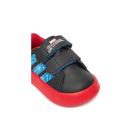 Sneakersy adidas Grand Court Spider-Man Cf I JQ7828 Czarny 19 eobuwie.pl