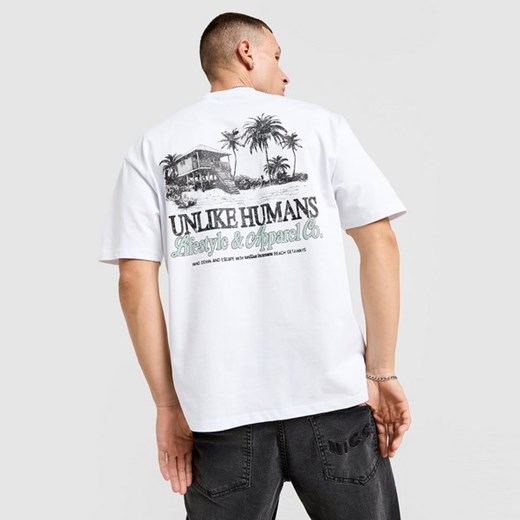 UNLIKE HUMANS T-SHIRT SHACK TEE WHT-WHT ze sklepu JD Sports  w kategorii T-shirty męskie - zdjęcie 183845227