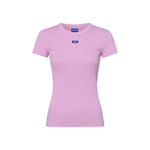 HUGO BLUE Koszulka damska - Easy Tee_B Kobiety Bawełna bzowy jednolity ze sklepu vangraaf w kategorii Bluzki damskie - zdjęcie 183845418