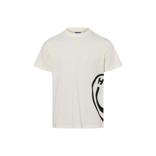 HUGO BLUE Koszulka męska - Vintage Tee_B_5 Mężczyźni Bawełna écru nadruk ze sklepu vangraaf w kategorii T-shirty męskie - zdjęcie 183845425