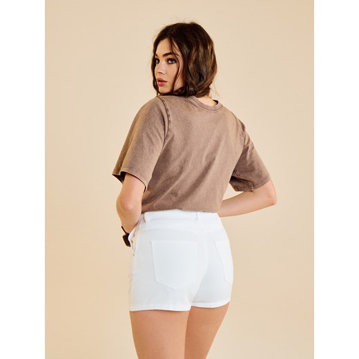 Sinsay - Jeansowe spódnico-spodenki - biały Sinsay 38 Sinsay