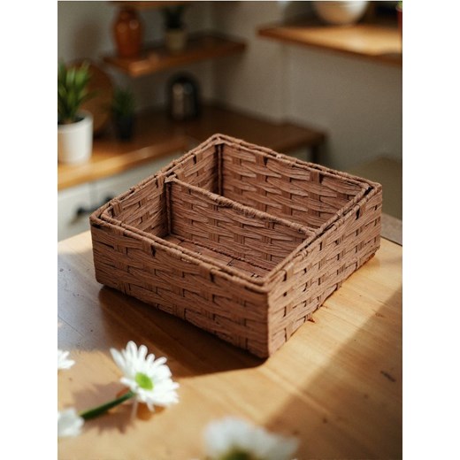 Sinsay - Pudełko do przechowywania 3 pack - brązowy ze sklepu Sinsay w kategorii Dom - zdjęcie 183848647