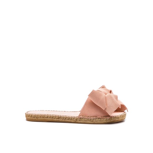 Espadryle Manebi Sandals With Bow W 1.4 J0 Różowy ze sklepu eobuwie.pl w kategorii Klapki damskie - zdjęcie 183848846