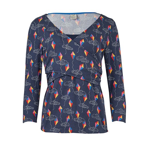 Frugi Koszulka ciążowa &quot;Winnie&quot; w kolorze granatowym ze sklepu Limango Polska w kategorii Bluzki ciążowe - zdjęcie 183851007