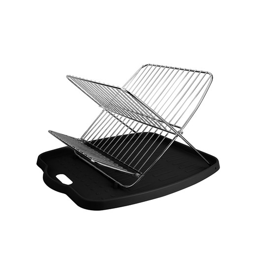 Steel-Function Suszarka w kolorze srebrno-czarnym do naczyń - 42,5 x 3,5 x 35,5 cm ze sklepu Limango Polska w kategorii Akcesoria kuchenne - zdjęcie 183851277