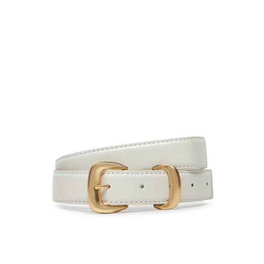 Pasek Damski Calvin Klein Sarah 2 Piece Logo Buckle Belt 25Mm LV04K7012G Biały ze sklepu eobuwie.pl w kategorii Paski damskie - zdjęcie 183851407