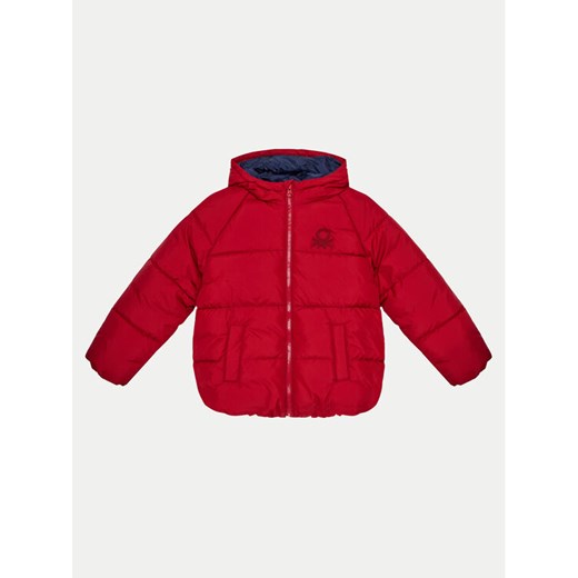United Colors Of Benetton Kurtka zimowa 2WU0GN02W Czerwony Regular Fit ze sklepu MODIVO w kategorii Kurtki dziewczęce - zdjęcie 183851676