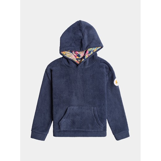 Roxy Polar Someone New Plfl ERGPF03055 Granatowy Regular Fit ze sklepu MODIVO w kategorii Bluzy dziewczęce - zdjęcie 183851828