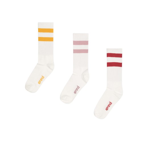 Sprandi Zestaw 3 par wysokich skarpet unisex 0UB-003-AW23 (3-pack) Czerwony ze sklepu MODIVO w kategorii Skarpetki dziecięce - zdjęcie 183851886