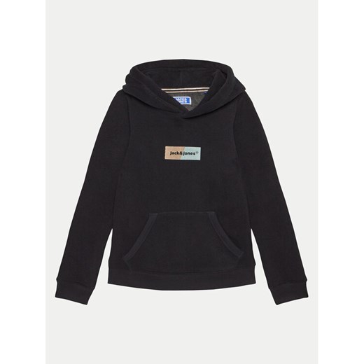 Jack & Jones Junior Bluza Bronx 12263291 Czarny Standard Fit ze sklepu MODIVO w kategorii Bluzy chłopięce - zdjęcie 183851887