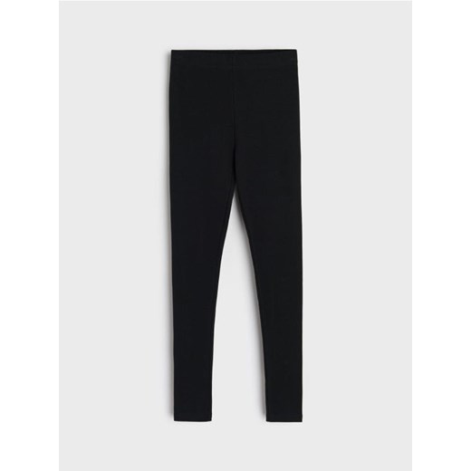 Sinsay - Legginsy z prążkowanej dzianiny - czarny ze sklepu Sinsay w kategorii Spodnie dziewczęce - zdjęcie 183855029