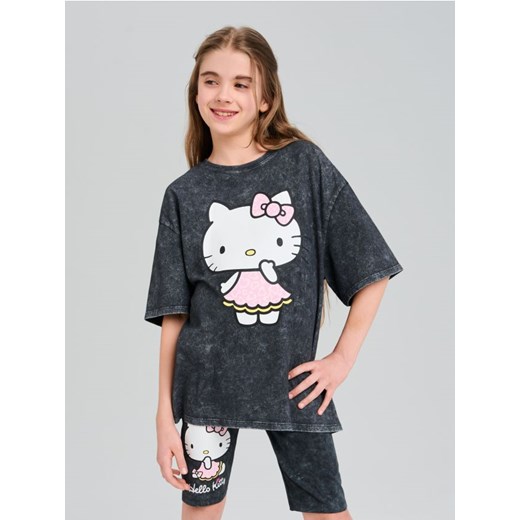 Sinsay - Krótkie legginsy Hello Kitty - czarny ze sklepu Sinsay w kategorii Spodnie dziewczęce - zdjęcie 183855056