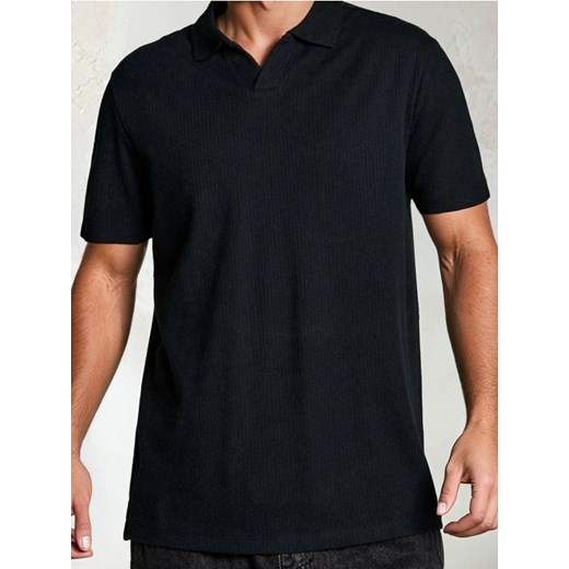 Sinsay - Koszulka polo - czarny ze sklepu Sinsay w kategorii T-shirty męskie - zdjęcie 183855115