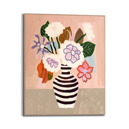 Orangewallz Druk artystyczny &quot;Vase With Stripes&quot; w ramce - 40 x 50 cm ze sklepu Limango Polska w kategorii Obrazy - zdjęcie 183856648
