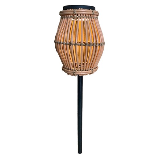 lumisky Lampa solarna &quot;Silvina&quot; w kolorze jasnobrązowym na trzonku - wys. 70 x Ø 18 cm ze sklepu Limango Polska w kategorii Dekoracje i akcesoria ogrodowe - zdjęcie 183856675