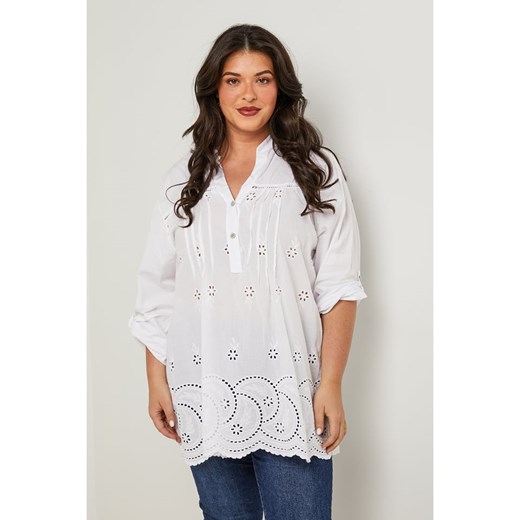 Curvy Lady Tunika w kolorze białym Curvy Lady 48/50 Limango Polska okazja