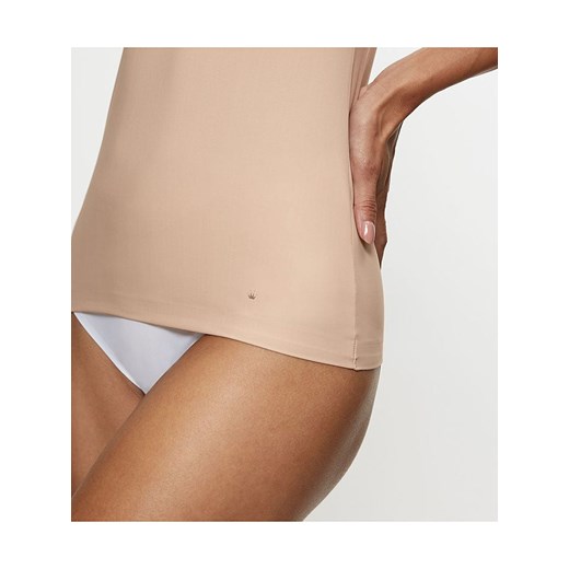 Beżowa bluzka damska Triumph z elastanu casualowa