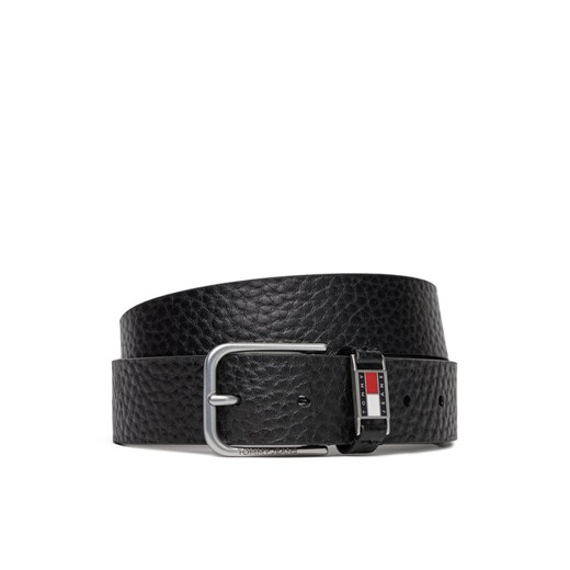Pasek Męski Tommy Jeans Tjm Scanton Texture 3.5 AM0AM13417 Czarny ze sklepu eobuwie.pl w kategorii Paski męskie - zdjęcie 183857537