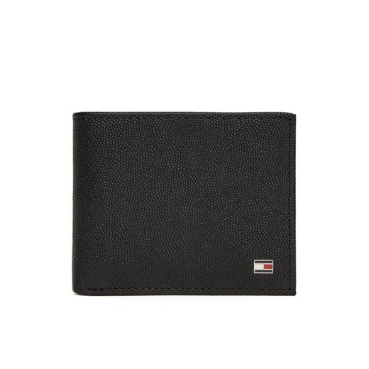 Duży Portfel Męski Tommy Hilfiger Th Flag Mini Cc Wallet AM0AM13518 Czarny ze sklepu eobuwie.pl w kategorii Portfele męskie - zdjęcie 183857566