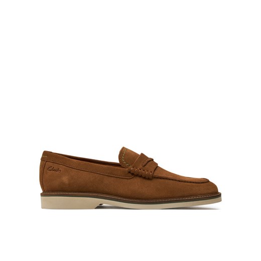 Lordsy Clarks Atticus Ltslip 26176086 Brązowy ze sklepu eobuwie.pl w kategorii Mokasyny męskie - zdjęcie 183857599